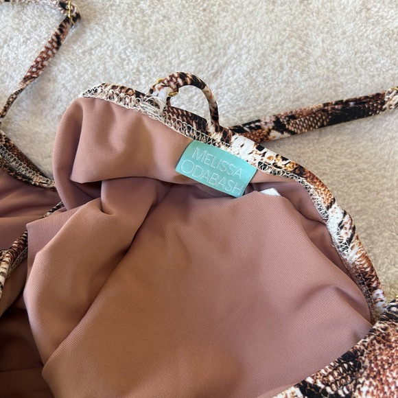 Melissa Odabash Snake Print Swimsuit‎ One Piece Women's Size 8 NWOT - Picture 2 of 4